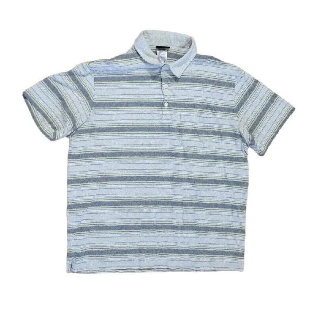 Patagonia Mens Polo Size Large Squeaky Clean Gray Blue